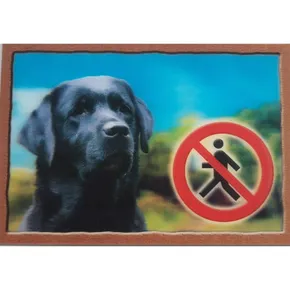 3D PSI címke, labrador retriever (fekete)